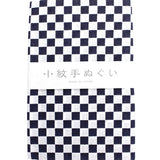 Tenugui Towel Komon Ichimatsu Navy