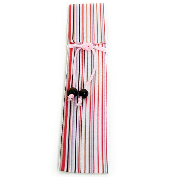 Chopsticks and Bag Pink Stripes