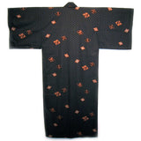 Yukata Robe for Men Hishi (Diamond) Black