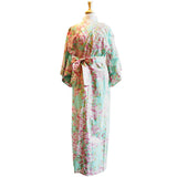 Yukata Robe for Women Sakura Green