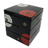 Jubako Momoka Black 3 Layer 18cm