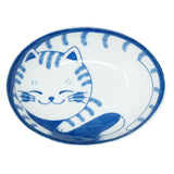 Oval Bowl Cat Tora