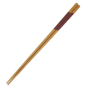 Chopsticks Seigaiha Red