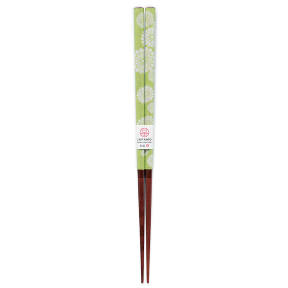 Chopsticks Japanese Modern Chrysanthemum Green