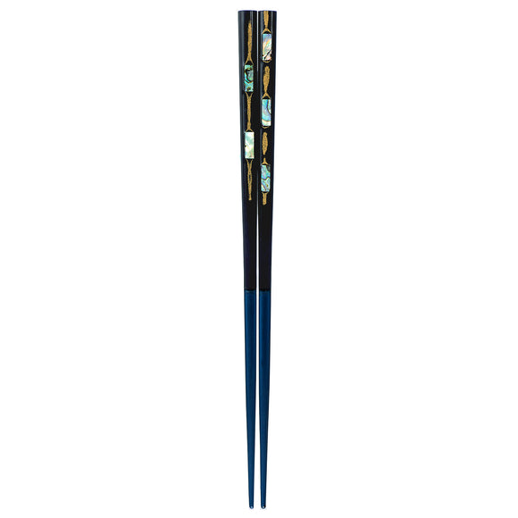 Chopsticks Hime Mitsugai Blue 23cm