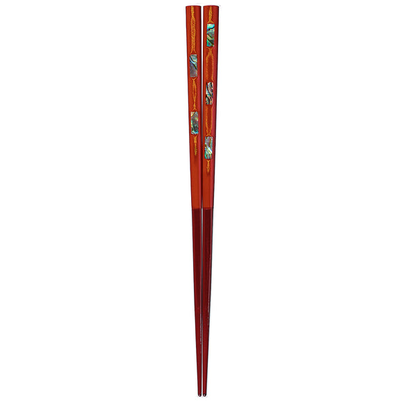 Chopsticks Hime Mitsugai Red 21cm