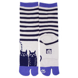 Tabi Socks Striped Cat