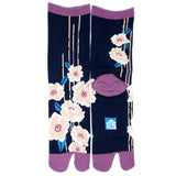 Tabi Socks Amejima Tsubaki Purple