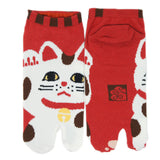 Tabi Socks Red Manekineko