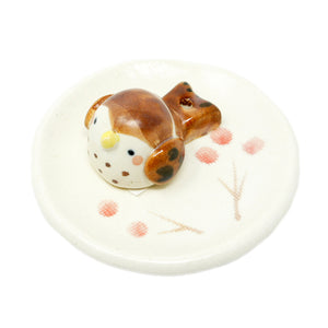 Incense Holder Sparrow Fuku Suzume