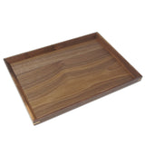 Wooden Tray Rectangle Walnut Brown