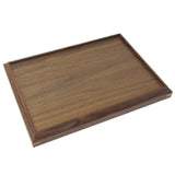 Wooden Tray Rectangle Walnut Brown