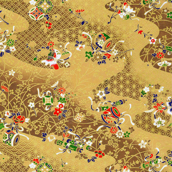 Yuzen Ryokusai Hana Kozuchi Brown