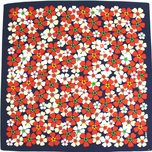 Cloth Isetatsu Flower Navy