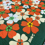 Cloth Isetan Flower Dark Green