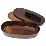 Lunch Box Slim Magewappa Dark Brown 1 Tier