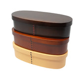 Lunch Box Slim Magewappa Dark Brown 1 Tier