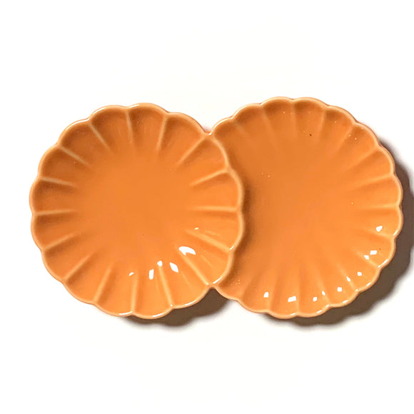 Kowake Plate Kiku Orange Hasami