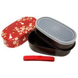 Lunch Box Koban Large Sakura & Rabbit Red