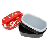 Lunch Box Kaga Koban Sakura & Rabbit Red Small