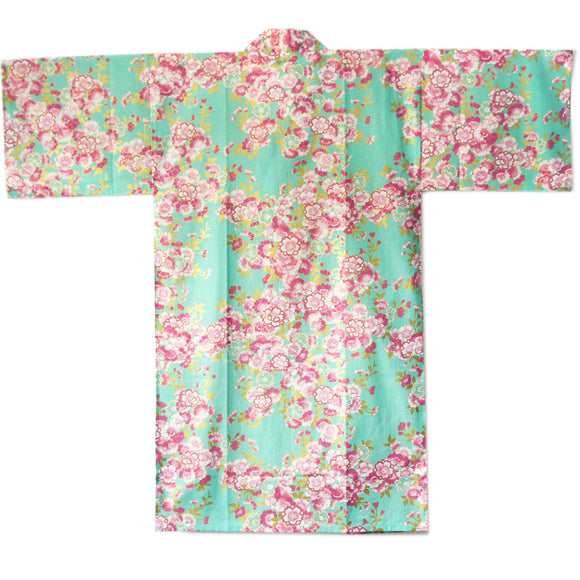 Yukata Robe for Women Sakura Green