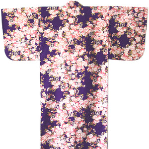 Yukata Robe for Women Sakura Purple