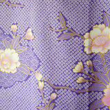 Yukata Robe for Women Sakura Komon Purple